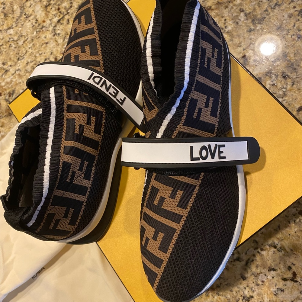 Fendi Rockoko knit sneakers - Picture 8 of 10